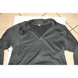 Champion sweater coat jacket pull over 1/4 zip gray adult large